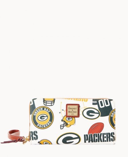 Dooney NFL Packers Large Zip Around Wristlet PACKERS ID-MuIAPFVS - Click Image to Close