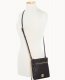 Dooney Saffiano Double Zip Tassel Crossbody Black ID-WrWrV0M1