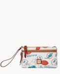 Dooney NFL Dolphins Double Zip Wristlet Miami Dolphins ID-Jqorfl5S