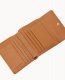 Dooney Pebble Grain Small Flap Credit Card Wallet Caramel ID-Apevdwbs