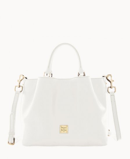 Dooney Saffiano Barlow Off White ID-1jmpTNfq - Click Image to Close