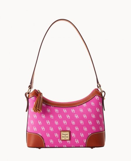 Dooney Gretta Shoulder Bag Fuchsia ID-D3gCdWbz - Click Image to Close