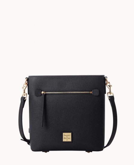 Dooney Saffiano Zip Crossbody Black ID-7pWN9bof - Click Image to Close