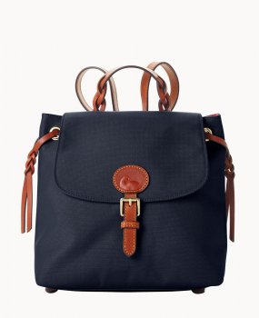 Dooney Nylon Flap Backpack Navy ID-czrE8nxb