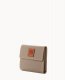 Dooney Pebble Grain Small Flap Credit Card Wallet Taupe ID-IMRz0Fv9