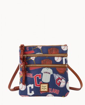 Dooney Cleveland Guardians Guardians N S Triple Zip Crossbody Guardians ID-Yol0uUjZ