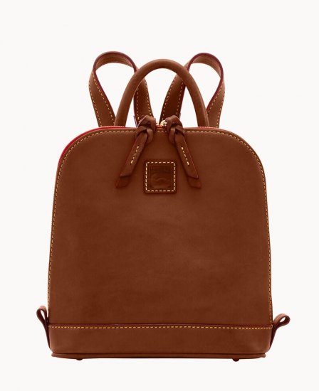 Dooney Florentine Small Zip Pod Backpack Chestnut ID-HOWrCnxn - Click Image to Close