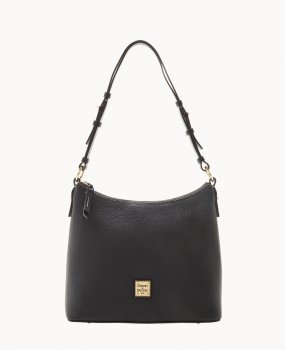 Dooney Pebble Grain Hobo Black Black ID-DAj8eDfh