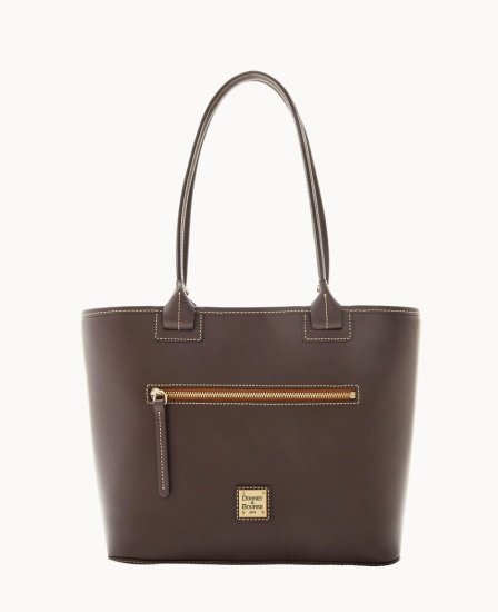 Dooney Quincey Beacon Tote Brown Tmoro ID-Q3SVGuef - Click Image to Close