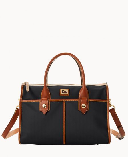 Dooney Wayfarer Satchel Black ID-h5HJyJuD - Click Image to Close