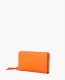 Dooney Henrys Large Zip Around Wristlet Orange ID-mRlmcM3X