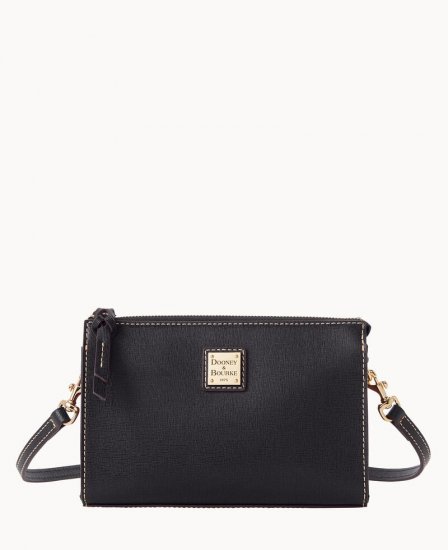 Dooney Saffiano Janine Crossbody Black ID-zjwdOkJj - Click Image to Close