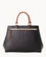 Dooney Ostrich Zip Satchel Black ID-aZdeGKtx