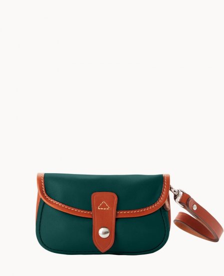 Dooney Oncour Elba Flap Wristlet Hunter ID-qkZ4EQA3 - Click Image to Close