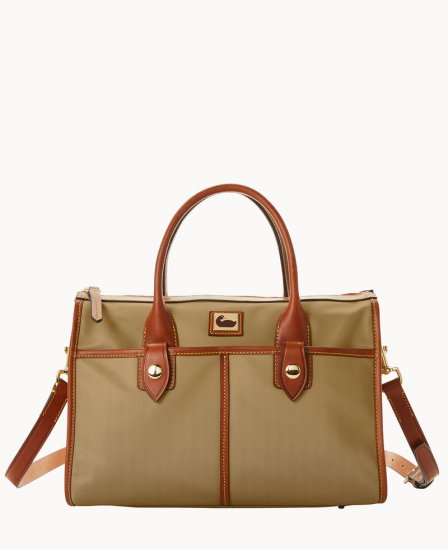 Dooney Wayfarer Satchel Taupe ID-xOCATEwS - Click Image to Close