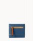 Dooney Pebble Grain Small Flap Credit Card Wallet Jeans ID-A6t6BVMX