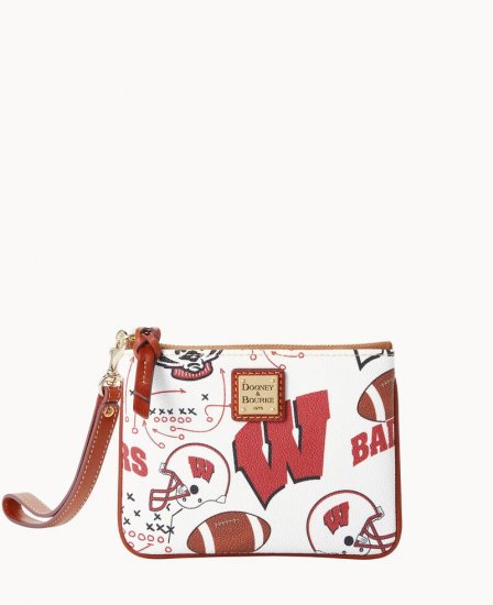 Dooney Collegiate Wisconsin Stadium Wristlet Wisconsin ID-4hRhzvBE - Click Image to Close