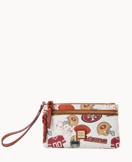 Dooney NFL 49ERS Double Zip Wristlet San Francisco 49ERS ID-jXugmgZV - Click Image to Close