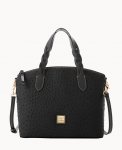 Dooney Ostrich Celeste Satchel Black ID-bPv6robO