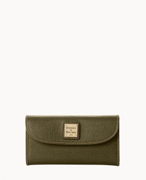 Dooney Saffiano Continental Clutch Olive ID-LBhSYmoH