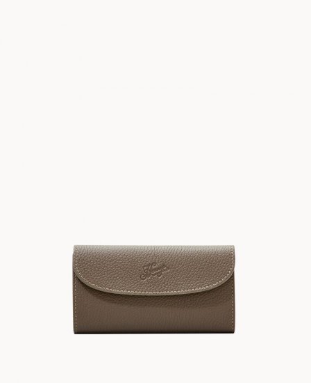 Dooney Henrys Continental Clutch Taupe ID-HbQiwfbH - Click Image to Close