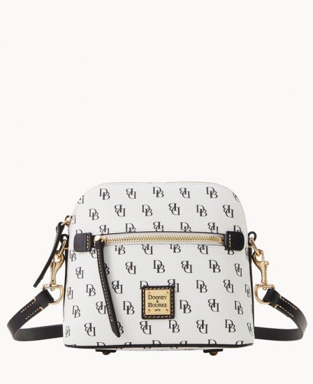 Dooney Gretta Domed Crossbody White ID-rBIsF3p5 - Click Image to Close