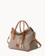 Dooney Pebble Grain Satchel Taupe ID-88D9lB4q