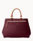 Dooney Ostrich Zip Satchel Burgundy ID-OFZmGGIc