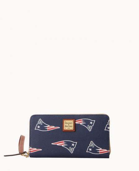 Dooney NFL Patriots Large Zip Around Wristlet Patriots ID-tIw3A6is - Click Image to Close