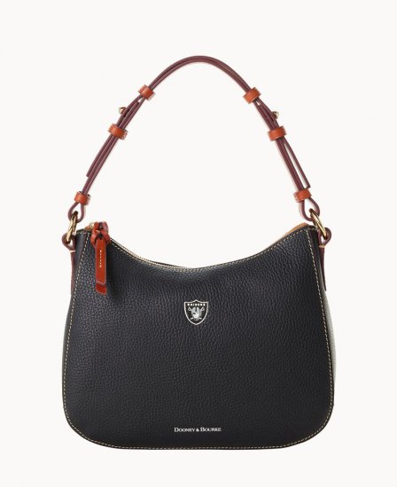 Dooney Pebble Grain Small Kiley Hobo Black ID-xNsAYLaz - Click Image to Close