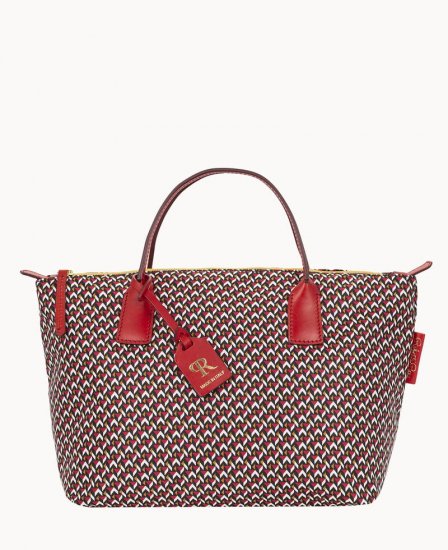 Dooney Roberta Pieri Tatami Classic Small Robertina Tote Ruby ID-p7hxEwt4 - Click Image to Close