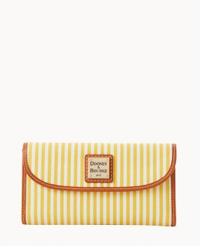 Dooney Seaview Continental Clutch Sunflower ID-jKoehyAS