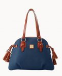 Dooney Pebble Grain Domed Satchel Jeans ID-3zcnhfVV