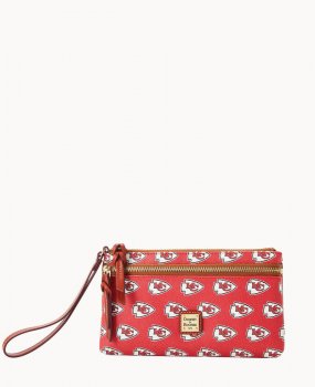 Dooney NFL Chiefs Double Zip Wristlet Kansas City Chiefs ID-TpbsjJ6X