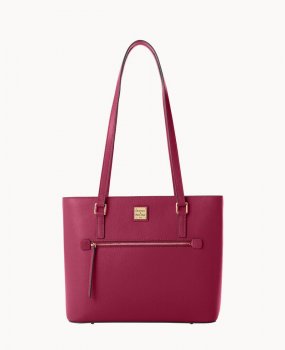 Dooney Saffiano Shopper Cranberry ID-y6x3fALa