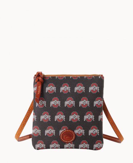 Dooney Collegiate Ohio State Small North South Top Zip Crossbody Ohio State ID-ISUajgkW - Click Image to Close