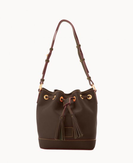 Dooney Florentine Small Drawstring Brown Tmoro ID-X1hou6ZZ - Click Image to Close