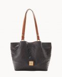 Dooney Ostrich Small Flynn Black ID-Y0bL3C00