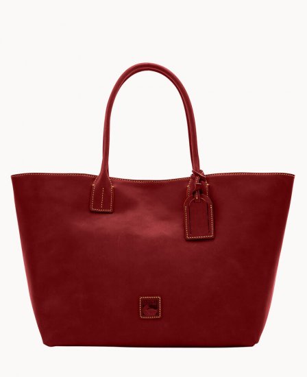 Dooney Florentine Medium Russel Bag Bordeaux ID-jEWk20FX - Click Image to Close