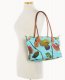 Dooney Roberta Pieri Flower Classic Sm Robertina Tote w Long Handle Light Blue ID-vdZHiHqe