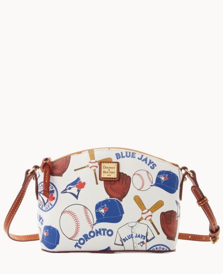 Dooney MLB Blue Jays Suki Crossbody Med Wristlet BLUE JAYS ID-RI6hbERJ - Click Image to Close