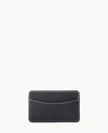 Dooney Pebble Grain Business Card Case Black ID-VuFI5tQr