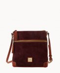 Dooney Suede Tassel Crossbody Wine ID-e2XkmpA0