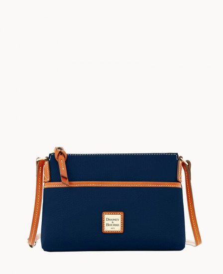 Dooney Pebble Grain Ginger Crossbody Midnight Blue ID-D6kwDw3g - Click Image to Close