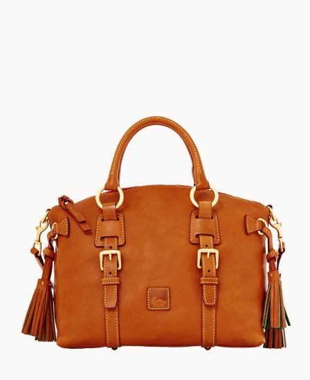 Dooney Florentine Bristol Satchel Natural ID-3P8mqYRr - Click Image to Close