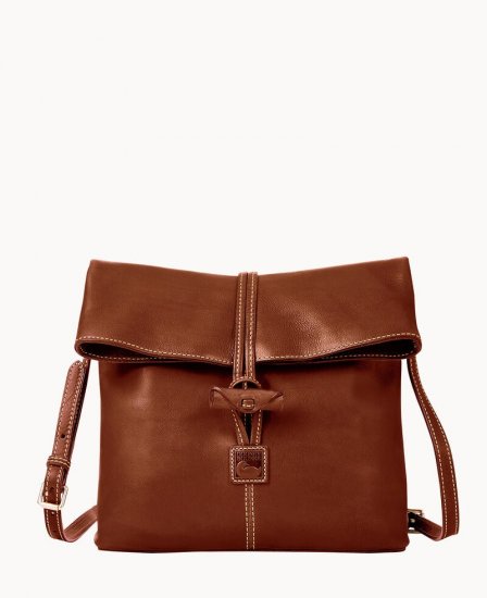 Dooney Florentine Medium Toggle Crossbody Chestnut ID-jyWuthtU - Click Image to Close