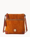 Dooney Suede Tassel Crossbody Honey ID-mB4ZjOFT