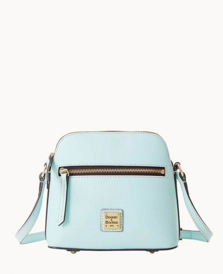 Dooney Beacon Zip Domed Crossbody Pale Blue ID-dAVA3QJn - Click Image to Close