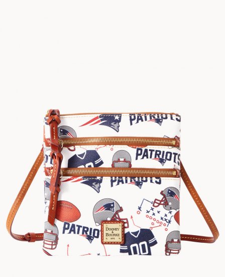 Dooney NFL Patriots N S Triple Zip Crossbody PATRIOTS ID-W67VkTaX - Click Image to Close