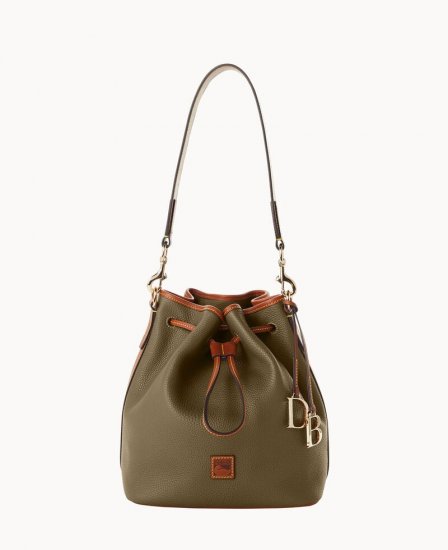 Dooney Pebble Grain Drawstring Olive ID-rMAZPt8n - Click Image to Close